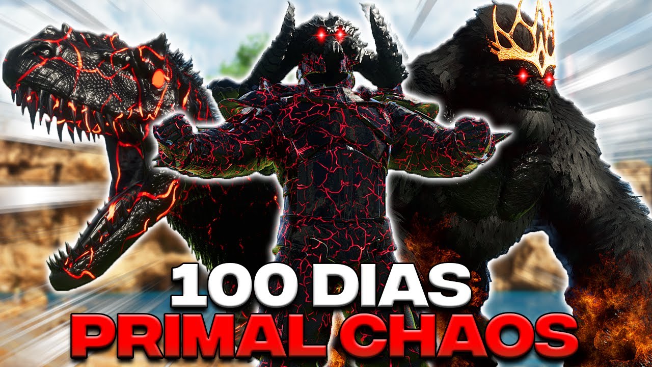 SOBREVIVI 100 DIAS en PRIMAL CHAOS y esto es lo que paso...