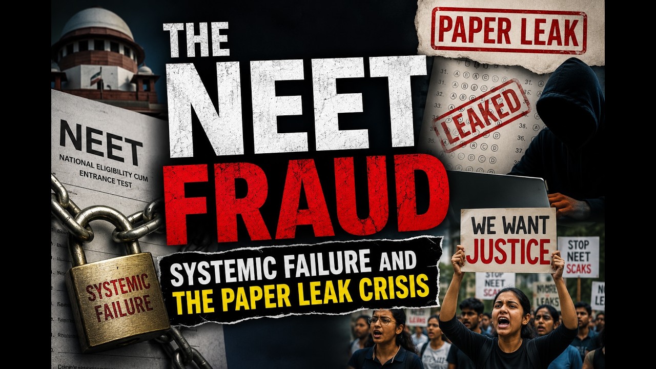 💉The NEET Fraud: Systemic Failure and the Paper Leak Crisis1 source