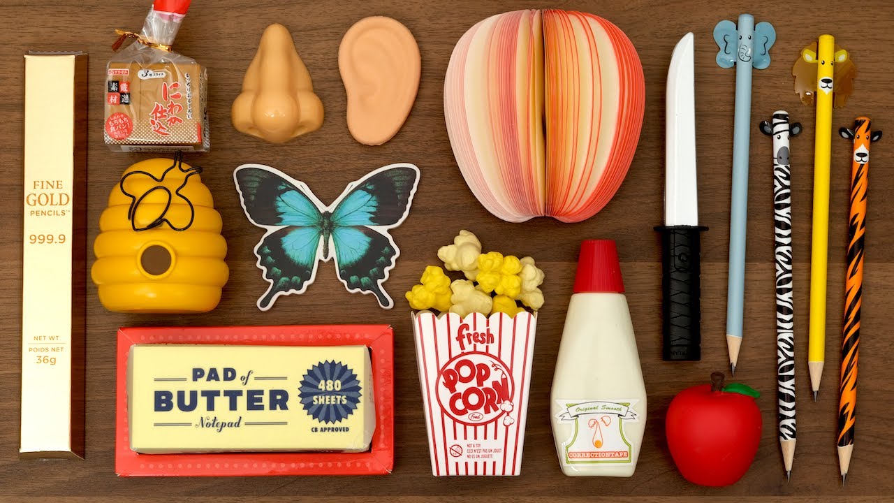 おもしろ文房具コレクション（３）Funny Stationery Collection. Japanese Popcorn Machine
