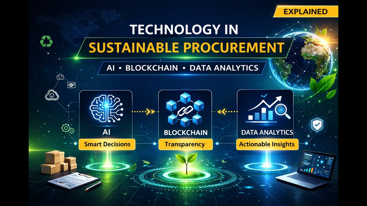 Technology in Sustainable Procurement | AI, Blockchain, Data Analytics Explained