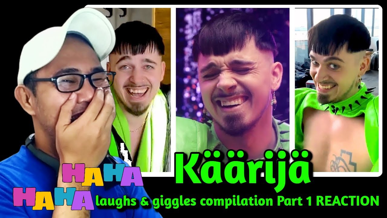 Käärijä laughs & giggles compilation - Part 1 REACTION