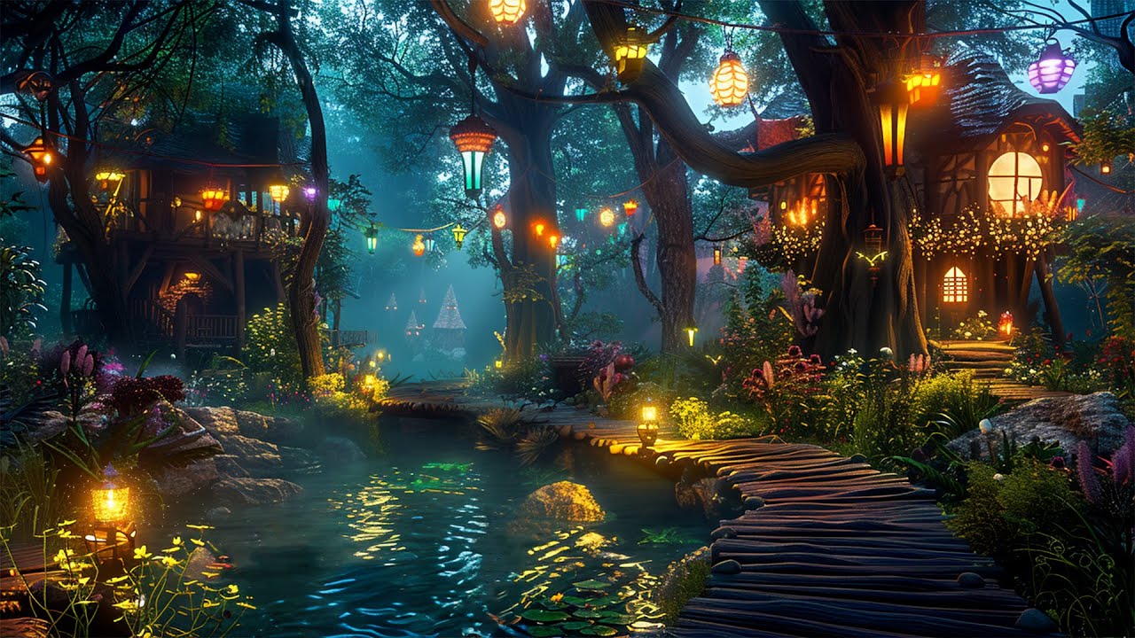 The Wild Echo of the Fairy Forest | Magical Fantasy Music & Quiet Lake for Chill, Inner Peace, Rest