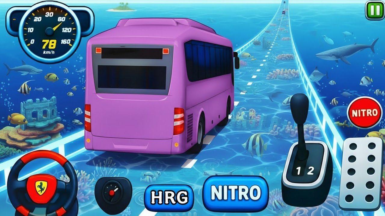 🚍💥 Legendary Impossible Bus Jump Racing 3D - Android Gameplay