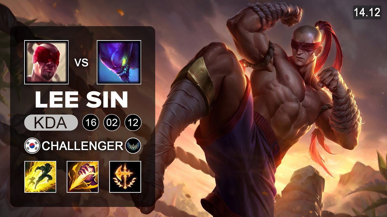 Lee Sin vs Kha'Zix Jungle - KR Challenger - Patch 14.12 Season 14