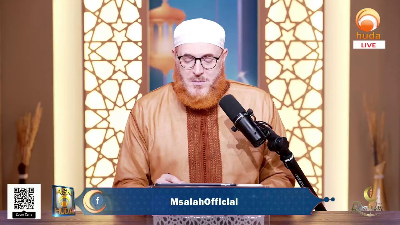 LIVE Q&A Session with Dr. Mohammad Salah on Ask HUDA in Ramadan 30th. 1447 Hijri.