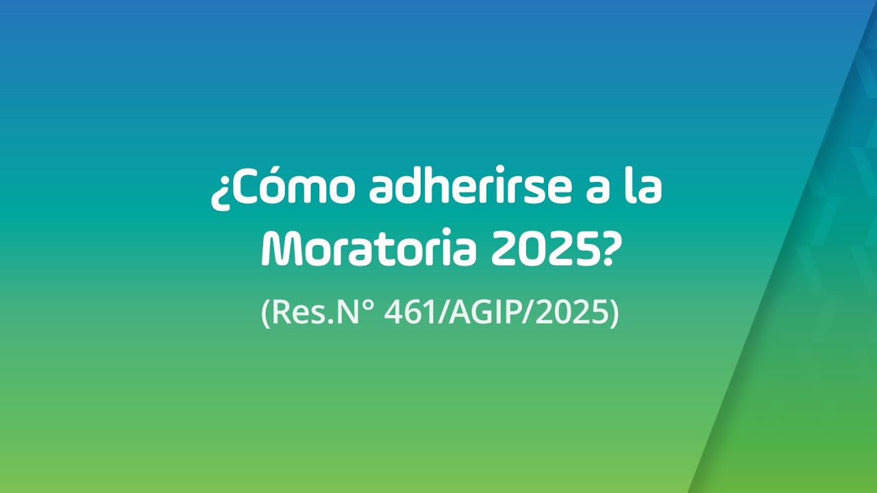 AGIP | &iquest;C&oacute;mo adherirse a la Moratoria 2025?