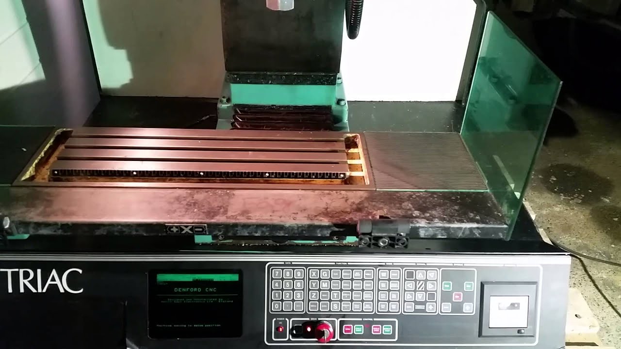 Denford Triac 1985 homing and axis test programming