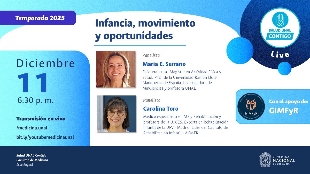 Conversatorio virtual: Infancia, movimiento y oportunidades (rehabilitación-habilitación pediátrica)