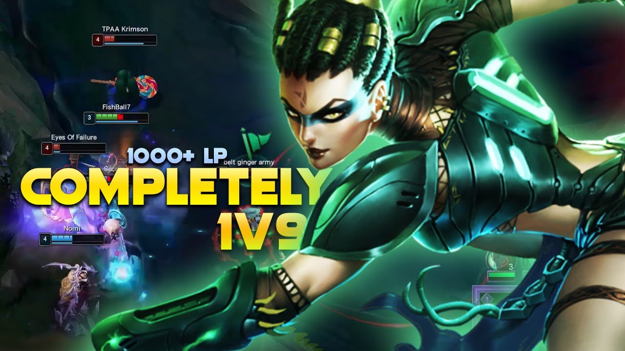 COMPLETELY 1V9 WITH NIDALEE IN 1000+ LP | Scripter1v9