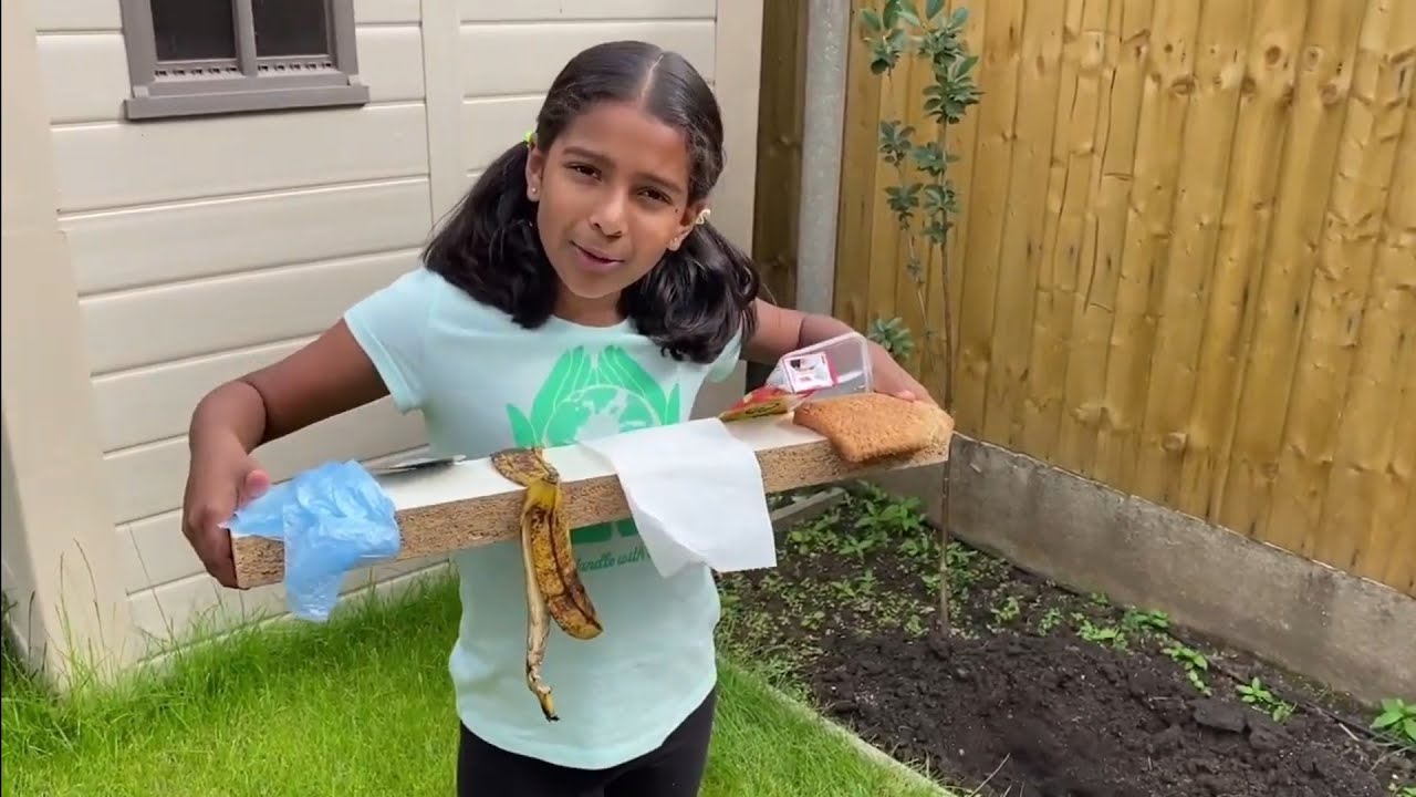 Learning about Biodegradable and Non Biodegradable Wastes || Outdoor Experiment || Kids Experiments🥼
