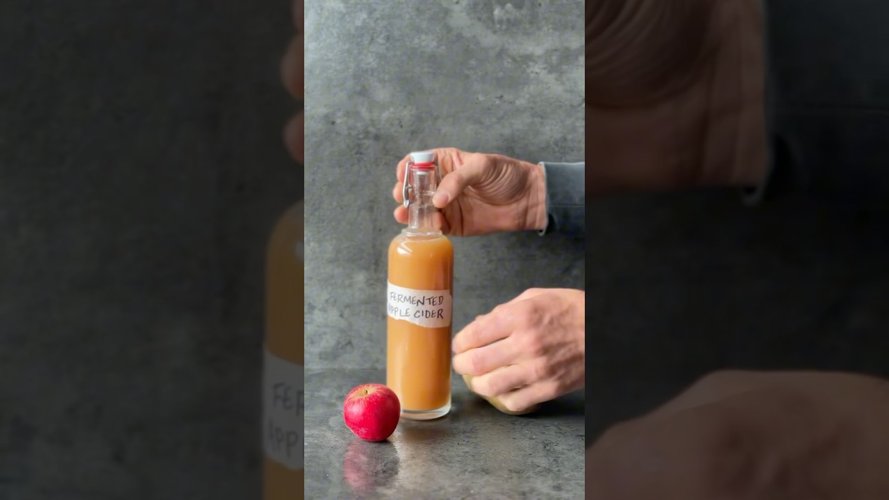 Безалкогольный ферментированный яблочный сидр 🍎Вы никогда не догадаетесь, как легко его приготови...