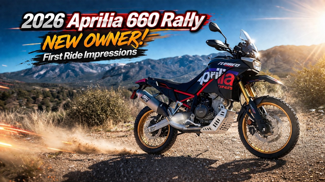 2026 Aprilla 660 Rally - New Owner and first impression ride!