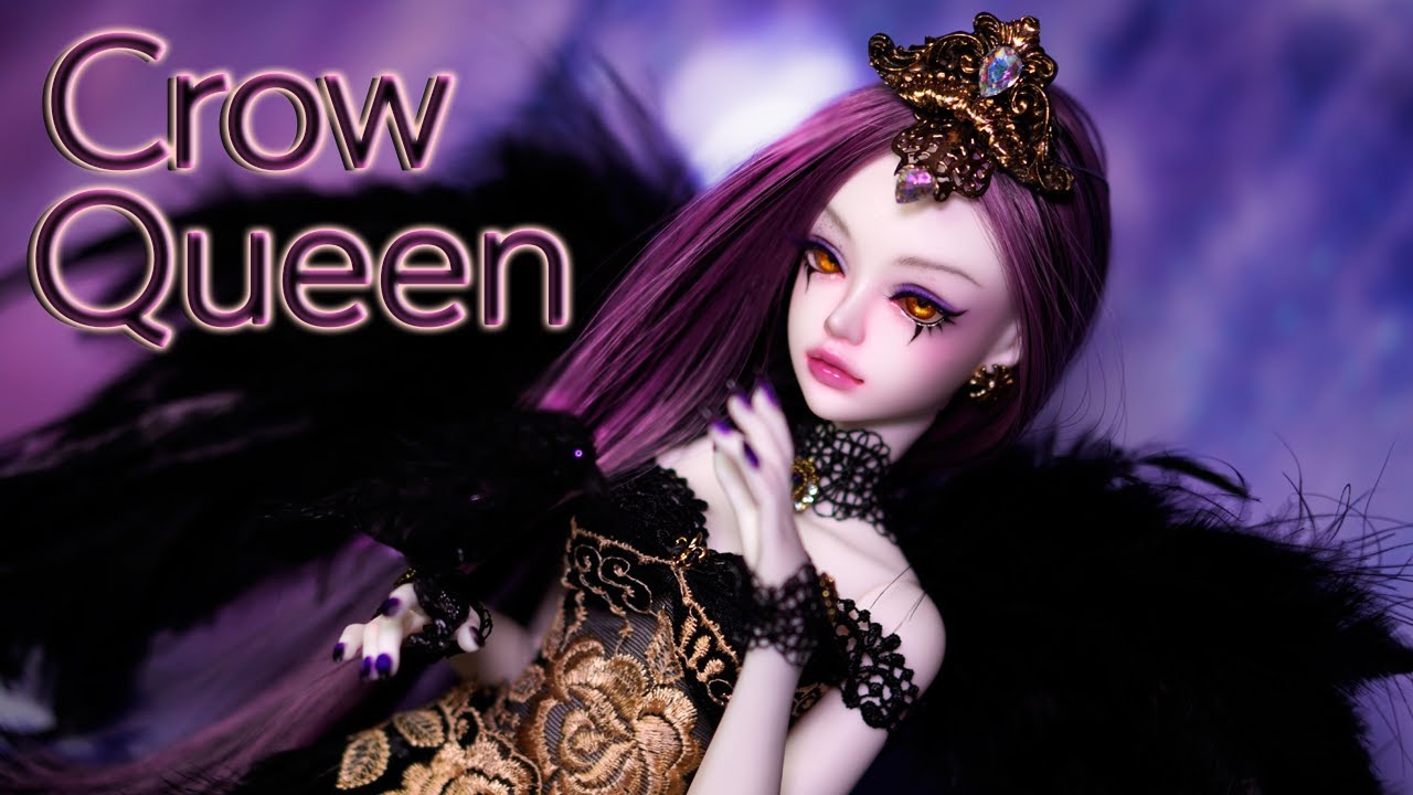 🖤Crow Queen🖤소울돌 인형을 까마귀 여왕으로 꾸며봤어요 Doll Repaint Custom/ souldoll BJD /딩가의 회전목마 (DINGA)