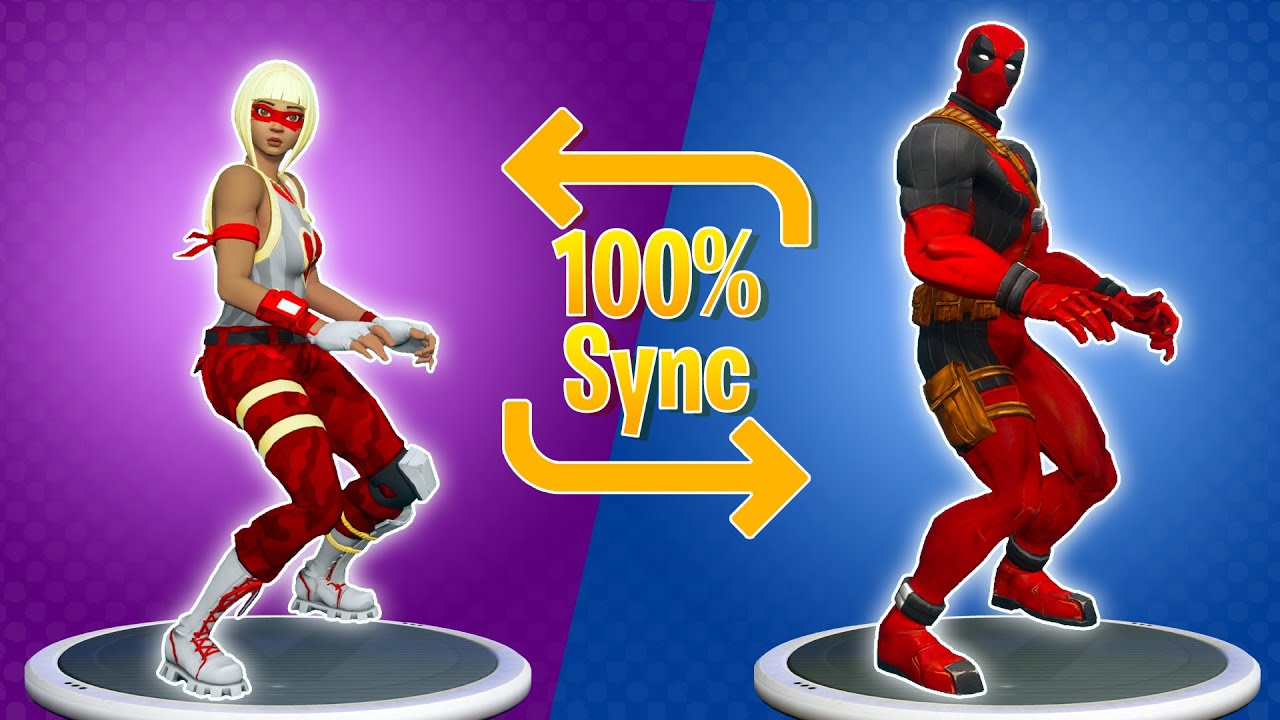 Fortnite Dance but with Marvel Characters Part 2 100% sync. Perfect Timing. Deadpool skin + Fishin