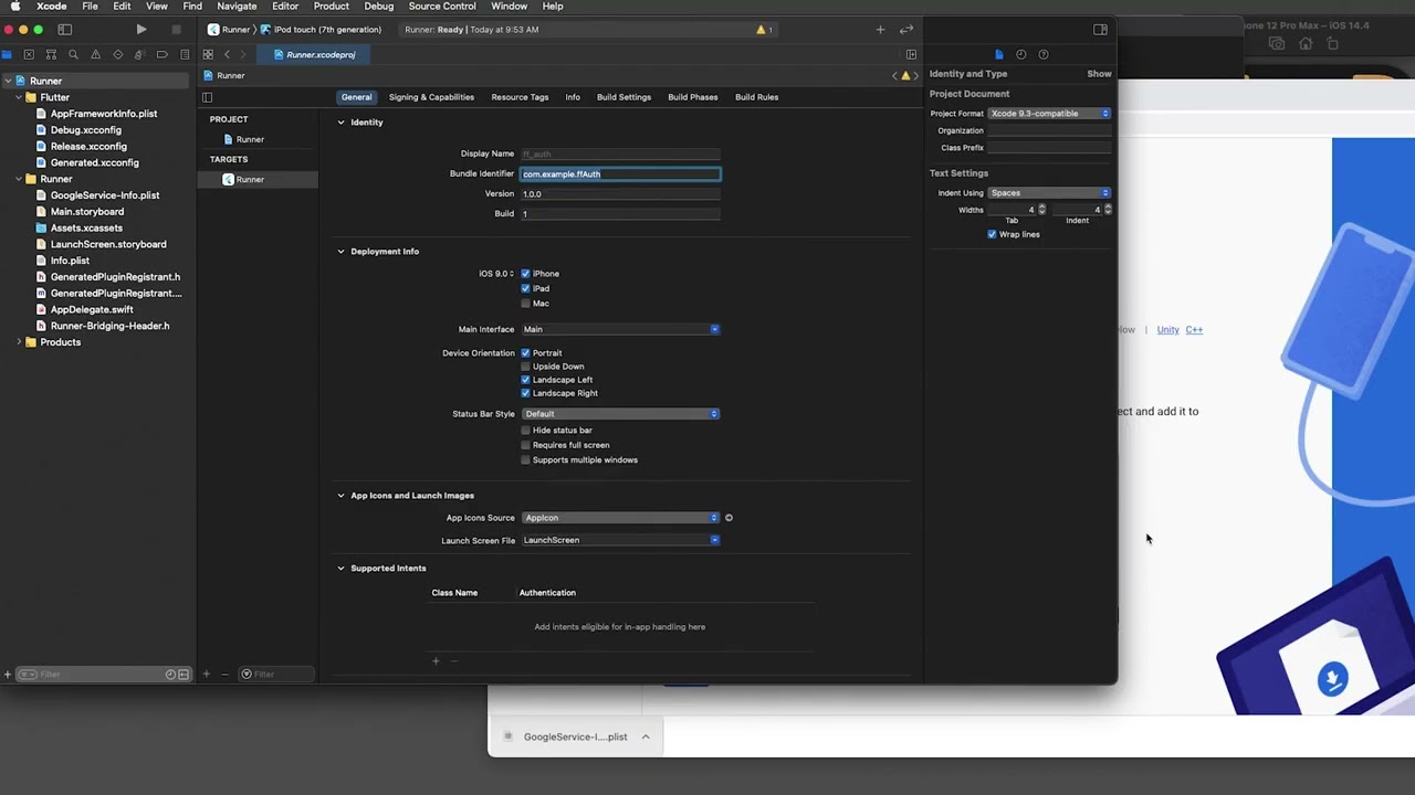 Flutter Firebase Auth Setup for iOS
