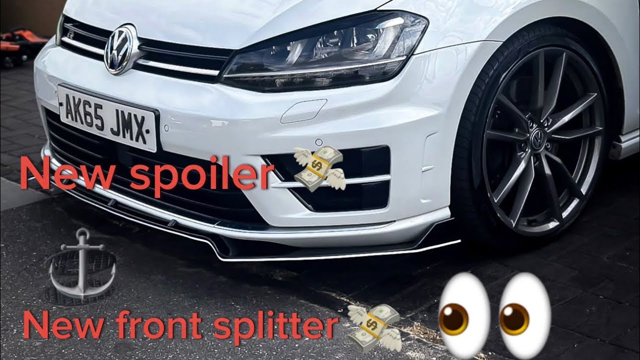THIS NEW SPOILER AND FRONT SPLITTER ARE MAKING THE MK7 R , CRAZY ‼️‼️👀😮‍💨😮‍💨