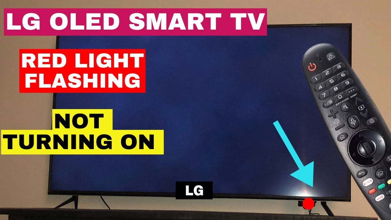 Как исправить ситуацию, если на телевизоре LG мигает красный индикатор и телевизор не включается?...