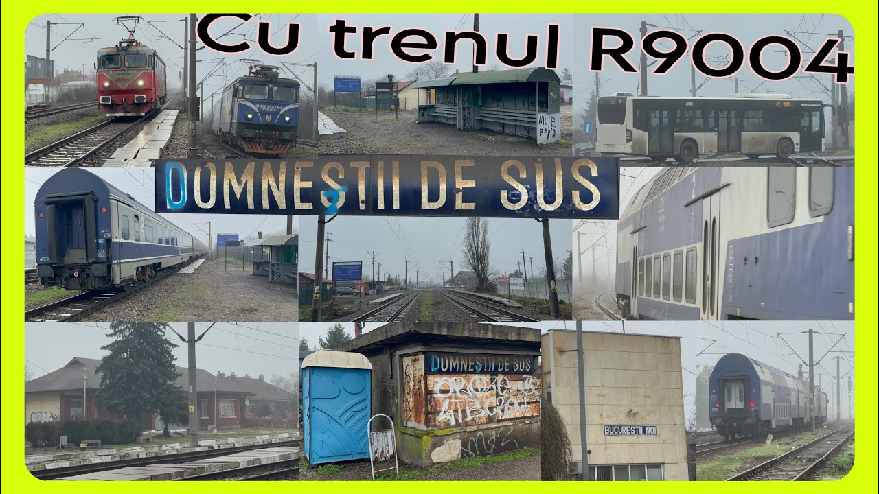 Cu trenul de la Halta Domnești până la Gara Bucureștii noi din Giulești