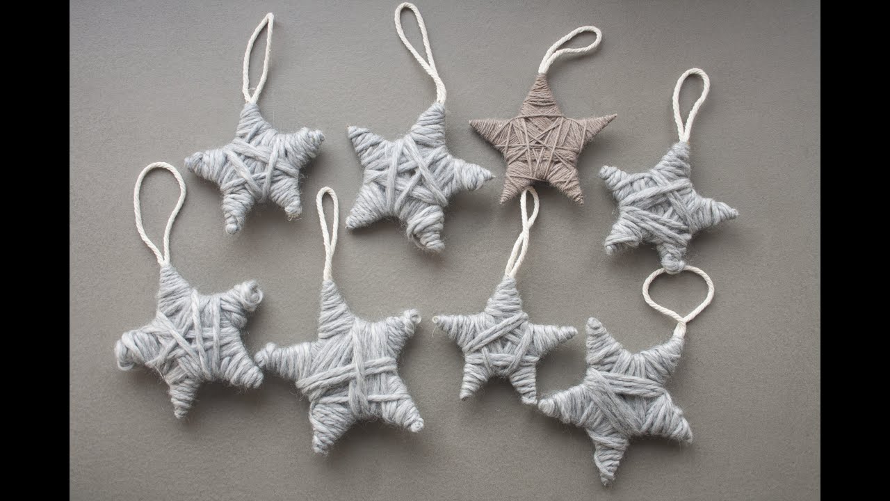 Stelline decorative fai da te per l'albero di Natale
