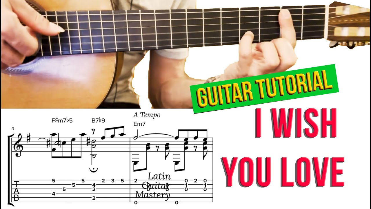 I Wish You Love Guitar Tutorial by Sergio Ercole