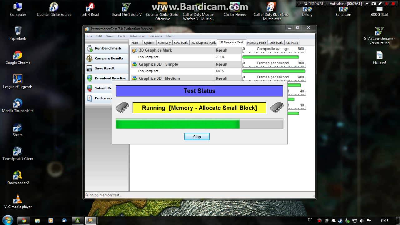Passmark 7 - Phenom 9600 - Vamery GTX 650 Ti - Corsair XMS2