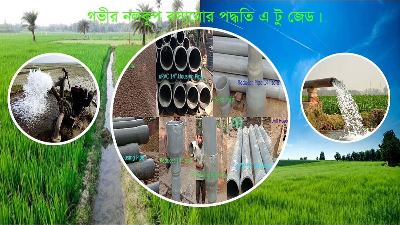 ডিপ টিউবওয়েল বসানোর পদ্ধতি । Deep Tube Wells Installation System in Bangladesh.