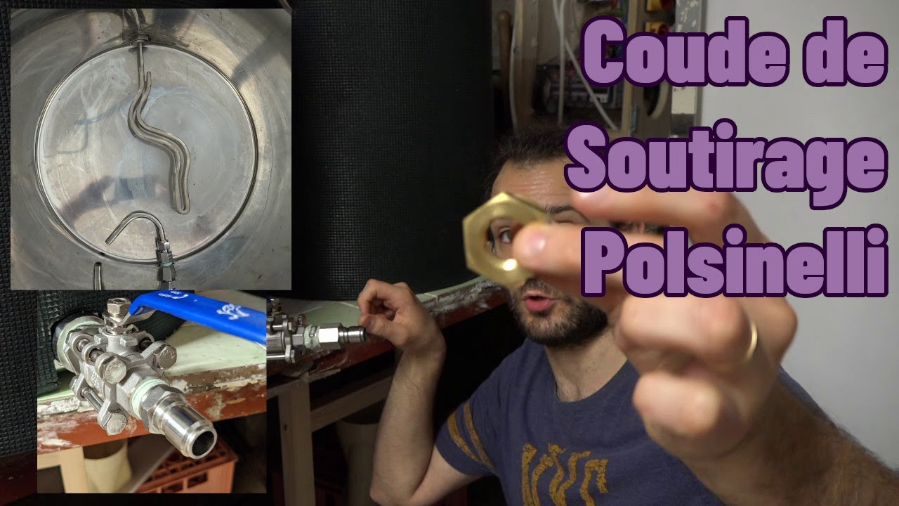 Installation d'un coude de soutirage sur une cuve Polsinelli