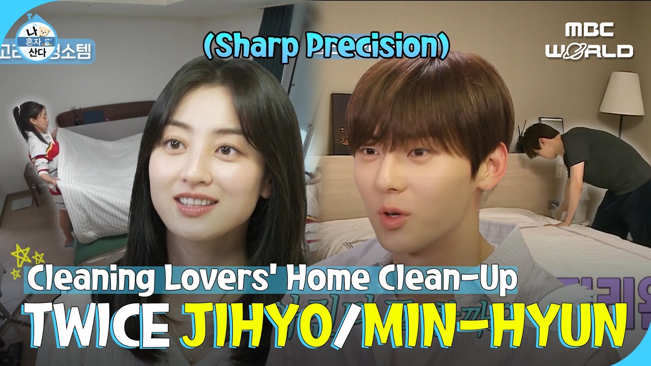 [C.C.] TWICE JIHYO & HWANG MIN-HYUN's Perfectly Organized Home Clean-Up ✨ #HOMEALONE #ILIVEALONE