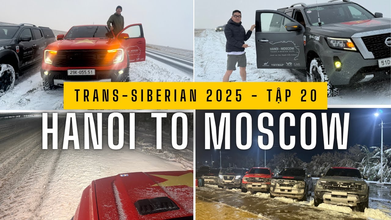 Hanoi – Moscow | Ngày 46–48: BMW X7 hư 2 lốp & đoàn đối đầu bão tuyết đầu mùa tại Kazakhstan