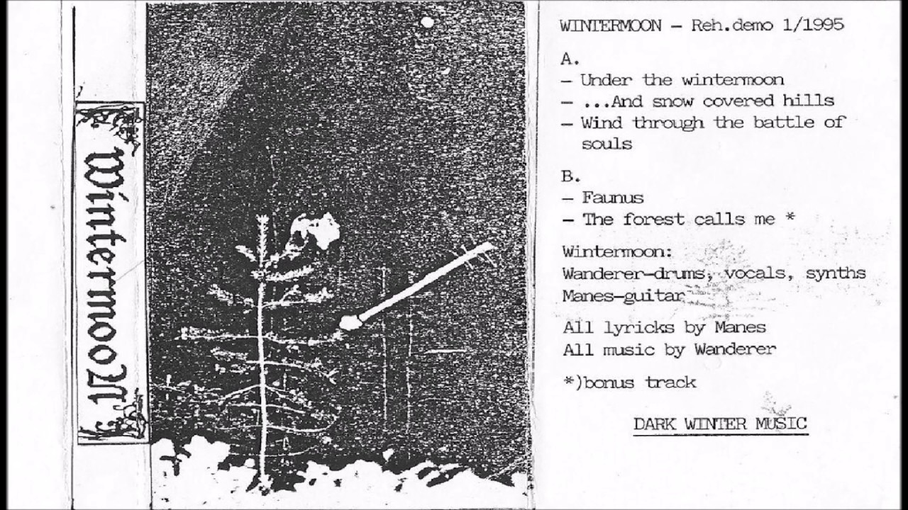 Wintermoon [FIN] [Raw Black] 1995 - Reh. Demo 1/1995 (Full Demo)