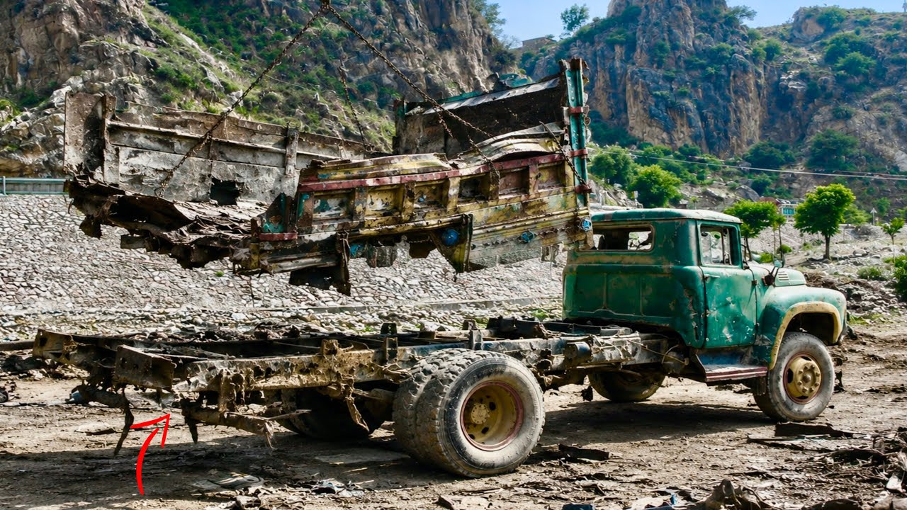Total Loss Massive Dumper Truck Frame Restoration | Complete Damage Repair &Rebuild Process