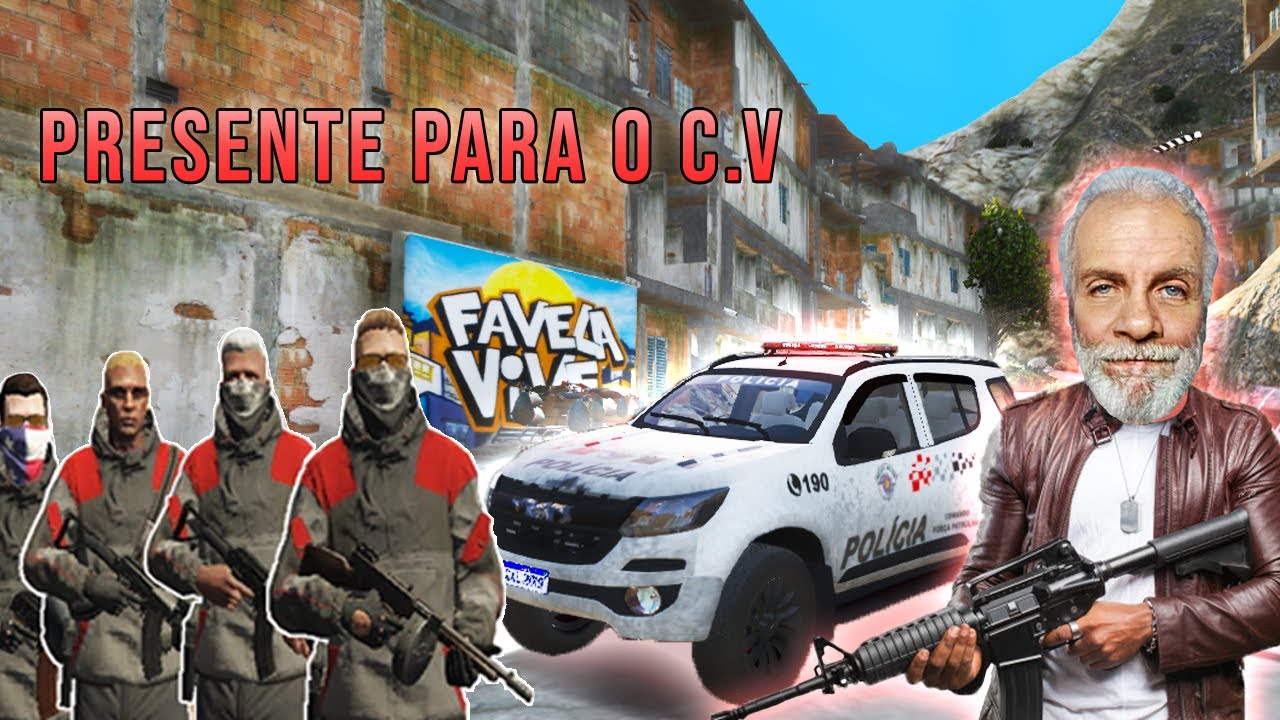 LEVAMOS A VIATURA DA PM PRA FAVELA