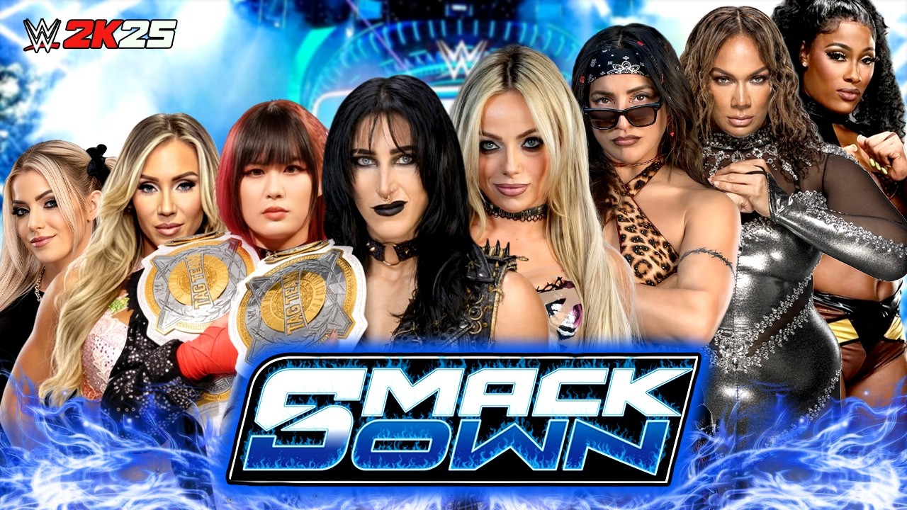 Rhea Ripley Iyo Sky Charlotte & Alexa vs Liv Morgan Raquel Nia Jax & Lash - WWE SMACKDOWN 15/Feb/26