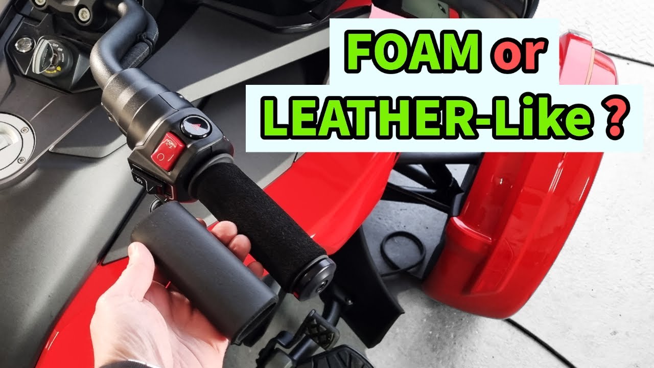 Leather-like vs Foam Motorcycle Grips: The Ultimate Comparison!