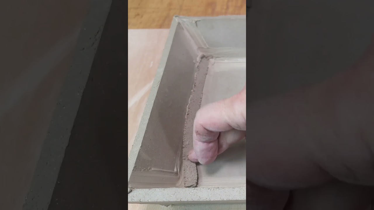 Rectangle Bonsai Pottery Handmade with Clay Slabs #shorts