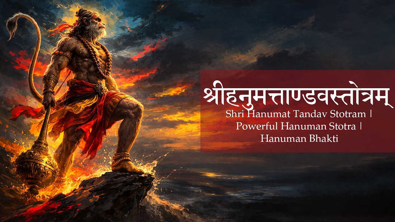 श्रीहनुमत्ताण्डवस्तोत्रम् | Shri Hanumat Tandav Stotram | Powerful Hanuman Stotra | Hanuman Bhakti