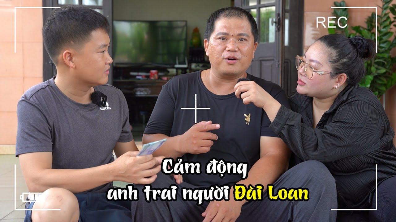 Cảm động cặp vợ chồng người Đài Loan tìm đến tận nhà gửi tiền giúp 2 anh thợ hồ bị điện giật ở Lào