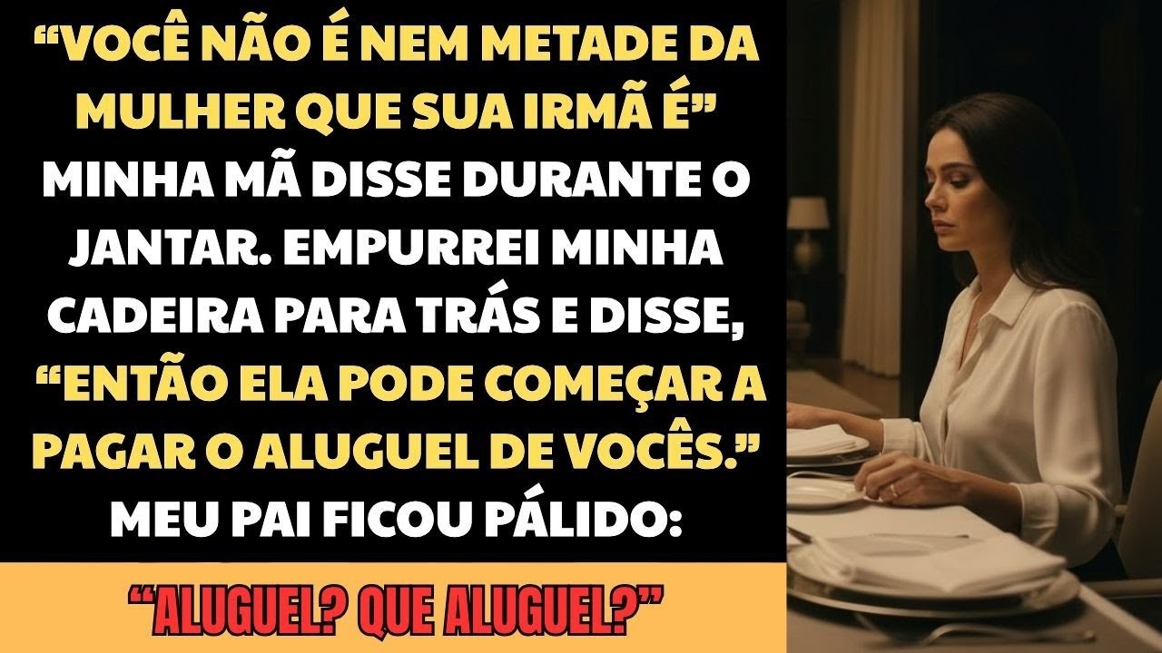 “Você não é nem metade da mulher que sua irmã é”, meus pais disseram no jantar  Eu empurrei