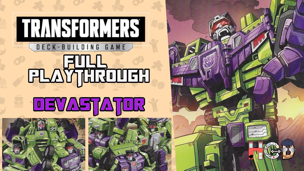 DEVASTATOR | Solo play through session |Transformers: The Deck Building Game