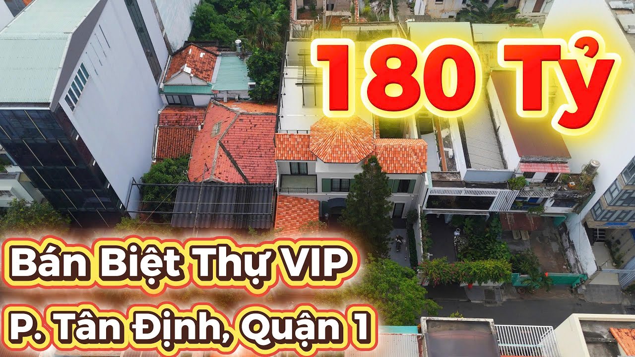 BÁN SIÊU BIỆT THỰ VIP NHẤT TÂN ĐỊNH. GIÁ CHỈ 160 TỶ. 366m2