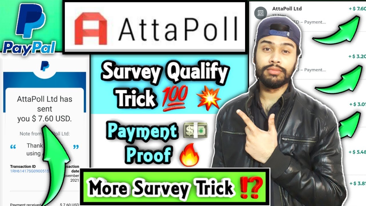 Attapoll App Unlimited Survey Trick | Attapoll App Payment Proof | Survey Qualify Trick | Review