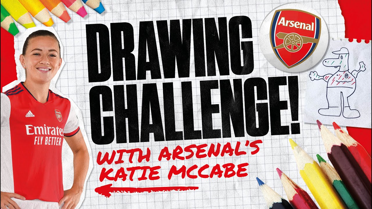ARSENAL'S KATE McCABE x MOTD DRAWING CHALLENGE