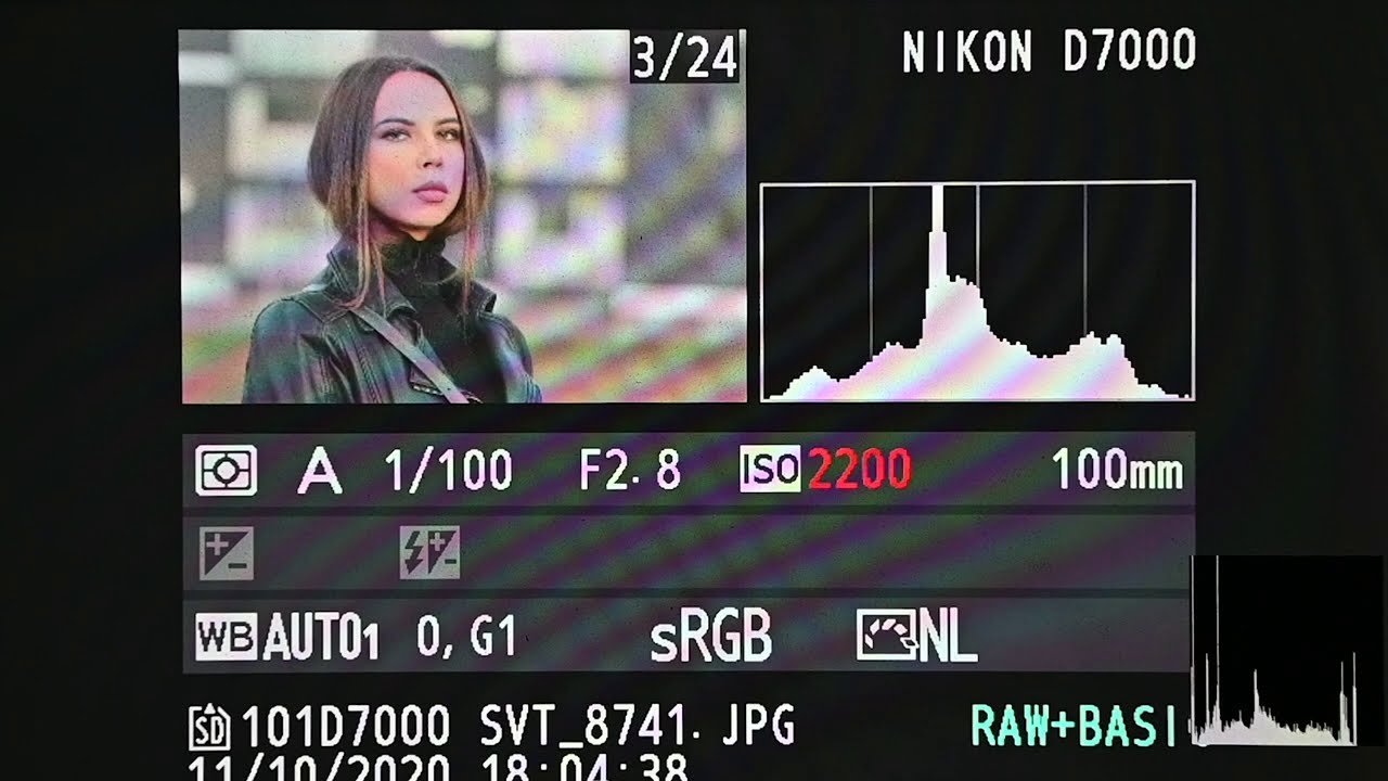 Настройка камеры Nikon на примере NIkon d800 (d800e)