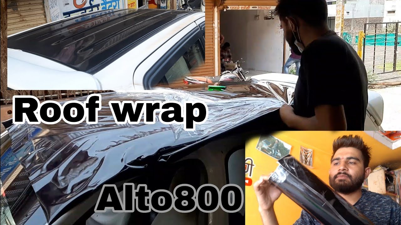 Maruti Suzuki Alto 800 Rooftop Vinyl Wrapping | Alto Modification | pikku Mind