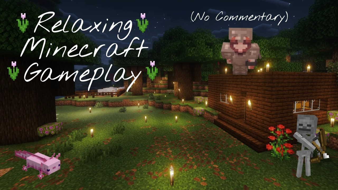 Relaxing Minecraft Gameplay for Sleep | No Commentary | Ep 1