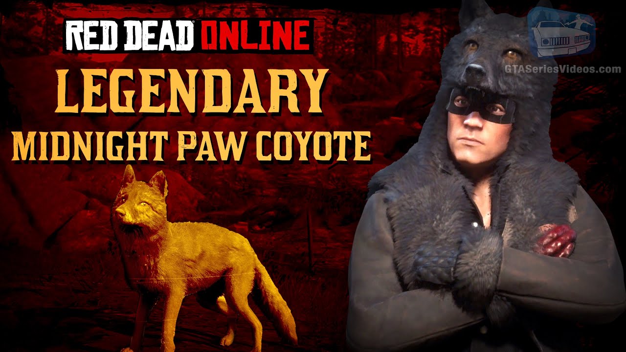 Red Dead Online - Legendary Midnight Paw Coyote Location [Animal Field Guide]