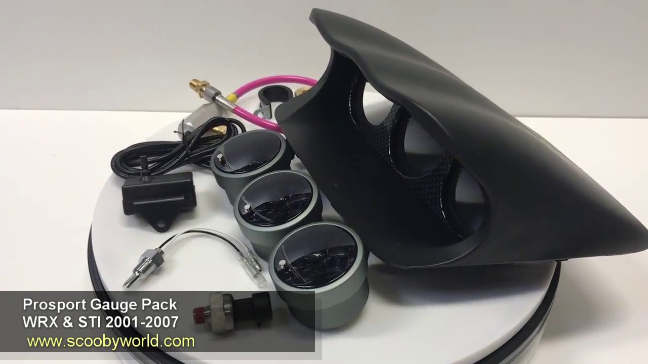 Subaru WRX STI Prosport Gauge Pack with ATI Pod - What's in the pack