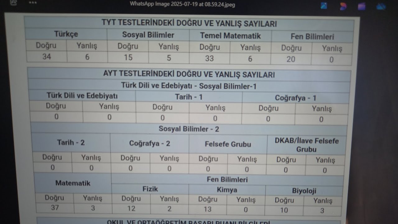 YKS SONUCUM