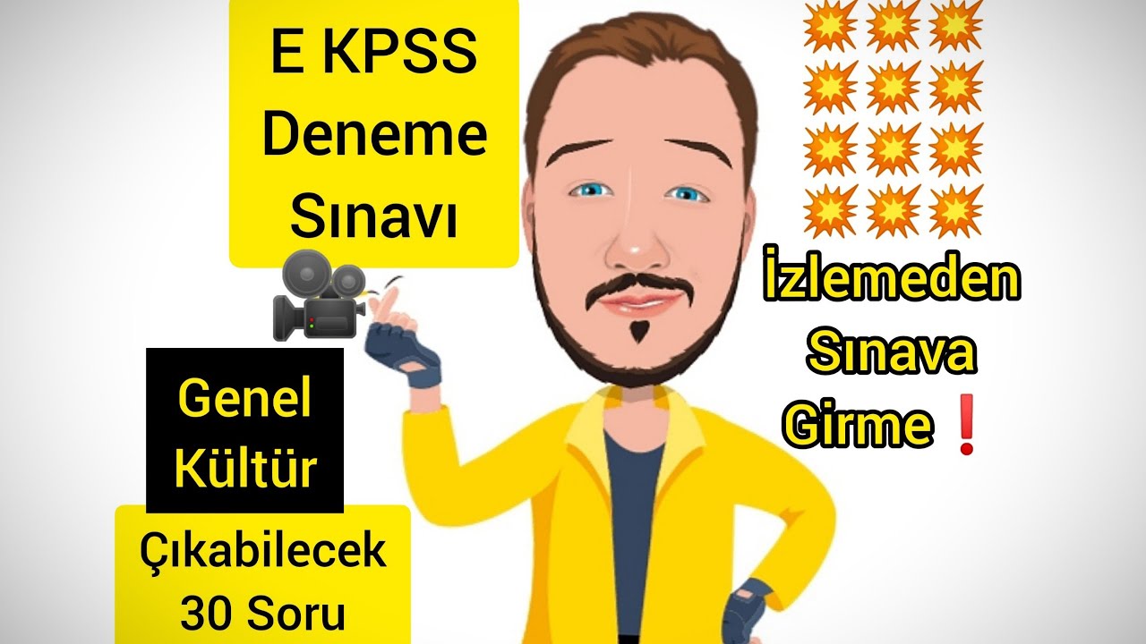 EKPSS 2024 | GENEL KÜLTÜR DENEME SINAVI ✔️ Çıkması Muhtemel 30 Soru ✔️ #ekpss #kpss