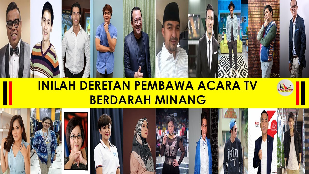 INILAH DERETAN PEMBAWA ACARA TV INDONESIA BERDARAH MINANG